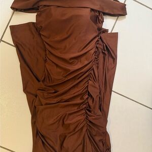 Windsor Chocolate Brown Maxi Dress